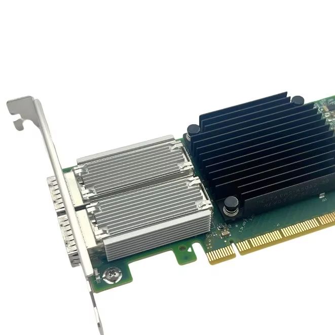 100Gbe Qsfp28 Network Card - Ethernet-netwerkinterfacekaart PCIe 3.0 X16 hostinterface EDR